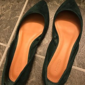 Hunter Green Forever 21 Flats